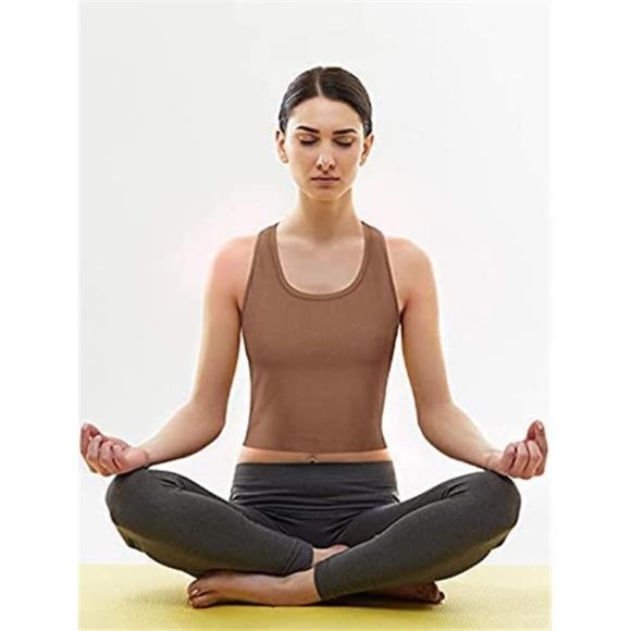 4 Pieces Basic Crop Tank Tops Sport - Picture 2 of 7